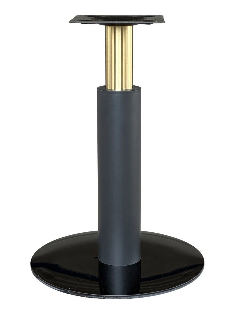 Подстолье одинарное 2167 черная труба с золотом